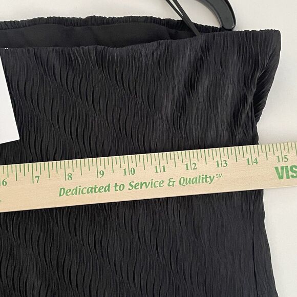NEW ASTR The Label Strapless Textured Dress Sz L Bodycon Black Midi Formal Party - Picture 9 of 13